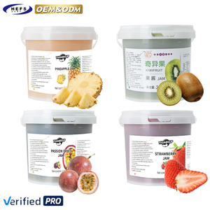 2025 OEM Vente en gros Premium Sirop Alimentaire Goutte Liquide Thé Lait Café <span class=keywords><strong>Kiwi</strong></span> Pâte Pot sous vide Gelée Bonbons Confiture <span class=keywords><strong>de</strong></span> fruits avec pulpe - Product Image 1