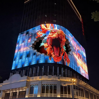 Écrans d'affichage publicitaires LED P10 haute résolution, sortie de couleurs vives, panneaux numériques 3D extérieurs