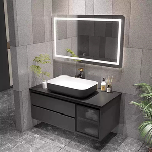 2026 New120cm Rectangular Minimalist Design Modern Intelligent <b>Mirror</b> Cabinet with Melamine Board - Product Image 3