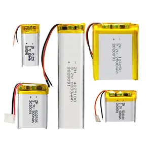 Batería lipo de iones de litio recargable, OEM personalizada, 1800mah, 1200mah, 850mah, 500mah, 103450 mah, 3,7 mah, 2200mah