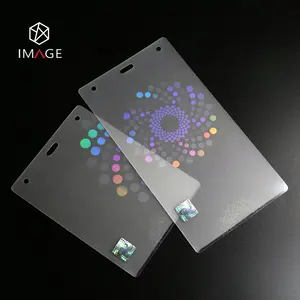 Pochette d'hologramme personnalisée, en plastique Transparent stratifié pour les cartes d'identité et les Documents