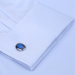Vente chaude classique français boutons <span class=keywords><strong>de</strong></span> <span class=keywords><strong>manchette</strong></span> chemises à manches longues hommes d'affaires Slim Fit coton chemises <span class=keywords><strong>de</strong></span> bureau - Product Image 3