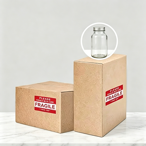 Etiqueta <span class=keywords><strong>Adhesiva</strong></span> Rectangular para Embalaje de Artículos Frágiles, Resistente al Aceite y al Agua, para Envío Industrial, Adhesivo de un Solo Lado - Product Image 4