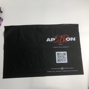 35x45cm Custom Private Label Black Plastic Zipper Bags <b>Waterproof</b> Tear Resistant Garment Packaging Storage Pouches Bag - Product Image 3