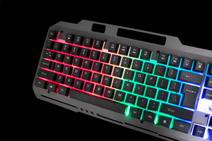 2025 New K25 USB Wired Keyboard LED Backlit Gamer Keyboards Computer Game RGB for PC <b>Laptop</b> USB Wired Keyboard USB Wired Keyboar - Product Image 2