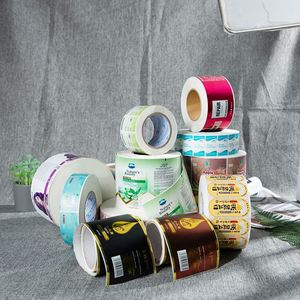 Etiquetas Adhesivas Personalizadas con Logotipo para Empaquetado de Productos, Impresión a Color, Fabricante, Venta al Por Mayor, Rollos de Etiquetas de Vinilo Impermeables - Product Image 5