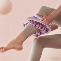 Rouleau de massage des jambes unisexe en ABS pour relaxation des mollets et modelage des jambes, outil de yoga circulaire pour tissus profonds