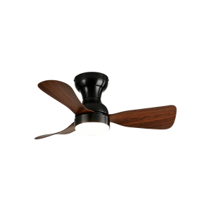 Ventilador de Techo Moderno de Tres Aspas con Acabado de Madera y Luz para Salas de Estar, Dormitorios e Interiores de Casas Contemporáneas - Product Image 2