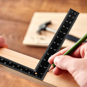 Righello da carpentiere <span class=keywords><strong>in</strong></span> acciaio al carbonio resistente da 8x12 pollici (imperiale/metrico) - Product Image 5