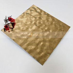 Stainless Steel 304 Water Ripple Pattern Plate for Entertainment Ceiling Golden Decorative Panels - Product Image 5