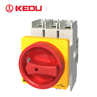 Interrupteur-sectionneur modulaire KEDU ZH37-3125C 3P 600V 125A AC, installation flexible, poignée rotative, étanche, TUV UL CE