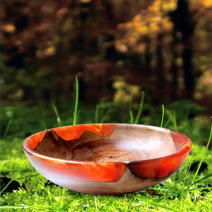 Tazón de Resina Epoxi Hecho a Mano de Alta Calidad, Diseño 2025, Impermeable, Pintado a Mano, Personalizable, Estilo Ángel - Product Image 1