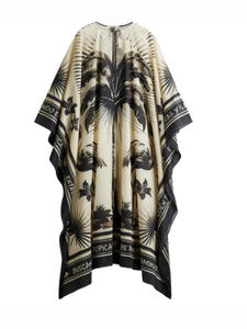 เดรสยาวพิมพ์ลายแฟชั่นสำหรับผู้หญิงเดรสปาร์ตี้คอกลมแขนเต็มสำหรับผู้หญิงเสื้อคลุมวันหยุด2025ฤดูร้อนหรูหรา - Product Image 5