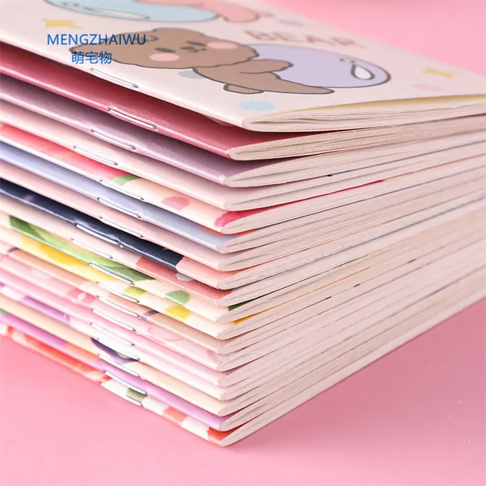 Offre Spéciale enfants mignon coréen papeterie journal en gros planificateur journal mini taille dessin animé kawaii papier cahier promotionnel