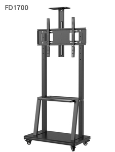 Universal <strong>Floor</strong> Mounted Rotating <strong>TV</strong> <strong>Stand</strong> 32-70 Inches FD1700 Adjustable Height <strong>TV</strong> Carts - Product Image 3