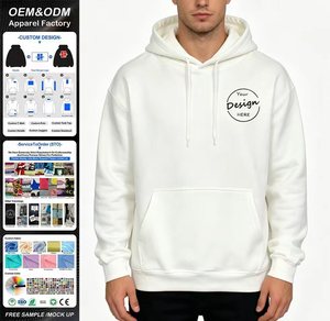 Prix d'usine OEM, vente en gros, sweat à capuche avec poche kangourou, streetwear, surdimensionné, coton lourd 500 g/m², sweat à capuche pour homme - Product Image 1