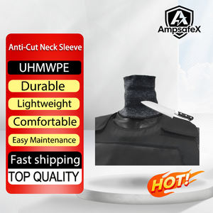 Protector de Cuello de Seguridad AmpsafeX Directo de Fábrica |   HPPE Resistente a Cortes |   Protector de garganta de ajuste regular |   Protección de Nivel |   Soldado - Product Image 1