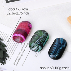 หินคริสตัลบำบัดคุณภาพสูงขายส่ง หินอาเกตหลากสีสำหรับเป็นของขวัญ - Product Image 4