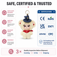 Peluche personnalisée de conception originale, personnage de dessin animé, poupée en peluche, mascotte personnalisée, cadeau en peluche doux pour promotion