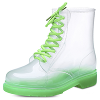 Offre Spéciale Bottes Colorées Pour Femmes Mode Imperméable Antidérapant De haute Qualité En Caoutchouc Chaussures OEM LOGO PERSONNALISÉ Bottes de PLUIE Pour Dames