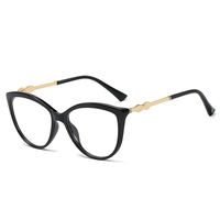 Nouveau design à la mode anti-lumière bleue bloquant les lunettes 2023 rétro lunettes Tr90 lunettes en métal