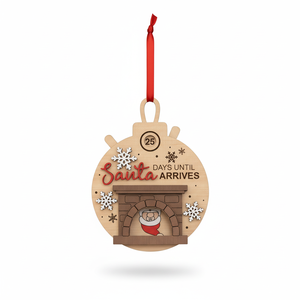 Christmas Countdown <b>Calendar</b> Wooden Pendant Holiday Home Decor Xmas Tree Hanging Ornament Winter Festival Gift Family Decor - Product Image 5
