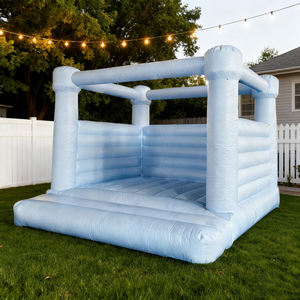 Château gonflable personnalisé bleu/rose pour enfants, maison <span class=keywords><strong>de</strong></span> jeu gonflable pour mariage et célébrations - Product Image 2