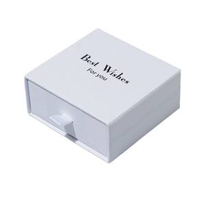 Caja de joyería rectangular personalizada cubierta para clima cálido con cajón deslizante para pulsera, collar, pendiente, embalaje - Product Image 6