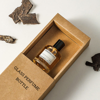 Luxe Portable 30ml 100ml Vide Parfum Cylindre Bouteilles En Verre Couronne Cap Liège Parfum Voyage Recharge Bouteille Emballage Diffuseur