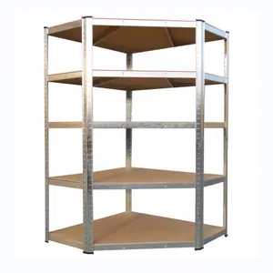KPW29 5 Layer Display Galvanized Shelf Metal Customized Metal Store Shelves For Supermarket And Kitchen