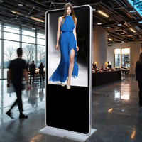 Affiche publicitaire 3D à œil nu 4K LCD pour affichage numérique Totem de joueur Affiche lenticulaire pour centre commercial Ascenseur