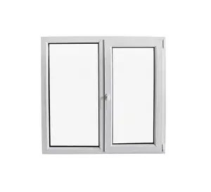 Finestre scorrevoli in PVC UPVC con doppi vetri del fornitore della cina con Design alla griglia e zanzariera per finestre di casa