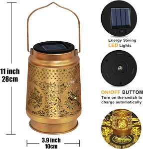 Red Bird presenta lámparas solares Ip65 para mujeres, madres y abuelas, decoraciones de jardín impermeables para exteriores, LED colgantes - Product Image 3
