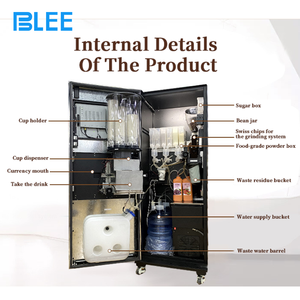 Thương mại thông minh không người lái bán hàng tự động máy trà sữa tự động cà phê đá nóng Robot Trà Trái Cây Máy bán hàng tự động - Product Image 4