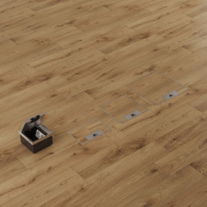 Caja de Conexión para Piso de Concreto de Acero Inoxidable con Tapa Empotrada para Uso Comercial y de Oficina - Product Image 6