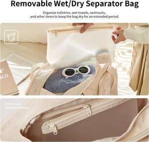 Sac de <span class=keywords><strong>voyage</strong></span> extensible <span class=keywords><strong>pour</strong></span> les voyages avec poche humide Sac de week-end à porter en cabine <span class=keywords><strong>pour</strong></span> hommes et femmes Sac de sport résistant à l'eau Sac de sport - Product Image 5