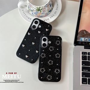 Funda Protectora para Teléfono con Diseño de Flores, Corazón, Lazo y Estrella, de TPU, Antigolpes, para <span class=keywords><strong>iPhone</strong></span> 17 Pro Max, Nueva, Personalizada para Mujer, para <span class=keywords><strong>iPhone</strong></span> 16 15 - Product Image 3