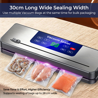 envasadora al vacio selladora al vacio de alimentos 75kPa 50W 30cm pantalla tactil impermeable cortador integrado