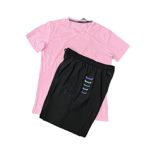 Conjunto de Camisetas de Cuello Redondo de Manga Corta Estampadas de Alta Calidad con Diseño Personalizado, Transpirables y Holgadas para Hombre, Verano - Product Image 1