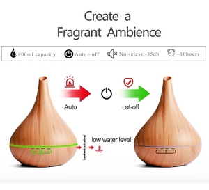 Diffusore di Aroma Essentia Olio Profumi Umidificatore Ad Ultrasuoni di Legno Del Grano Timing LED Portatile per I Bambini I Bambini <span class=keywords><strong>Casa</strong></span> - Product Image 6