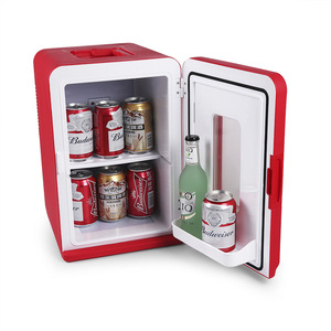 <span class=keywords><strong>Mini</strong></span> réfrigérateur refroidisseur de lait <span class=keywords><strong>avec</strong></span> fonction de refroidissement et de chauffage, sans givre, thermoélectrique, alimenté par batterie, design portable, fenêtre transparente - Product Image 6