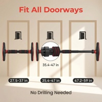 Barra de dominadas ajustable para montar en la pared, equipo de gimnasio para entrenamiento de fuerza y ejercicios de dominadas