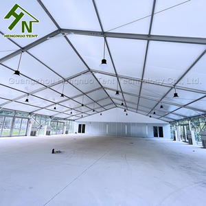 Tente <span class=keywords><strong>de</strong></span> noce <span class=keywords><strong>de</strong></span> chapiteau d'alliage d'aluminium <span class=keywords><strong>de</strong></span> 15 x <span class=keywords><strong>de</strong></span> 20m avec les murs <span class=keywords><strong>de</strong></span> verre trempé et les portes en verre pour le banquet - Product Image 1