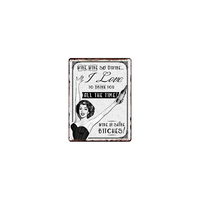 Plaque en métal personnalisée de style unique avec impression UV 40cm*30cm pour la décoration de la maison, design personnalisé et logo client
