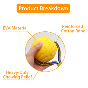 Tương Tác Đào Tạo Con Chó Bóng Cắn Kéo Vòng Pet Đồ Chơi Chịu Mài Mòn Pet EVA Bọt Đồ Chơi Con Chó Nổi Không Phá Hủy Bóng Với Dây Kéo - Product Image 4