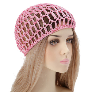 Usine femmes maille filet à cheveux Crochet casquette Snood dormir nuit couverture <span class=keywords><strong>Turban</strong></span> chapeau Net populaire <span class=keywords><strong>pas</strong></span> <span class=keywords><strong>cher</strong></span> <span class=keywords><strong>chimio</strong></span> chapeaux noir filet à cheveux - Product Image 5