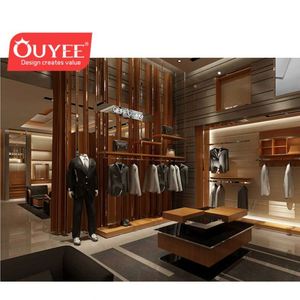 Customized Mdf Wooden Clothes Shop Counter Table Men Suit Clothing Store Interior Design Commercial Clothes Kiosk - Product Image 6
