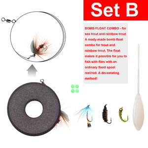 Gắn câu cá Fly Float Rig thiết lập cho cá hồi biển cầu vồng cá hồi câu cá bình thường Rod/reel câu cá lure Bait Hook Giàn - Product Image 5