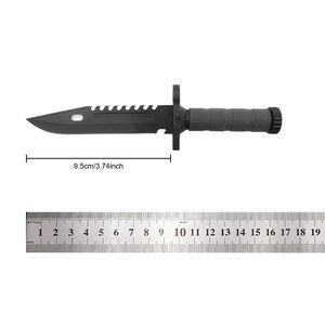एलईडी लाइट सर्वाइवल चाकू फ्लैंट स्टिक हार्ड प्लास्टिक शेथ एडीसी आउटडोर शिकार निश्चित ब्लेड उपयोगिता चाकू डिय 4c13 - Product Image 2