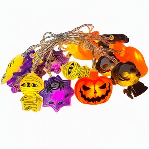 Guirlande lumineuse LED 2026 Halloween Fantôme Mumie, décorations <span class=keywords><strong>de</strong></span> Noël d'ambiance intérieure, lumières à piles étanches pour fêtes et festivals - Product Image 5